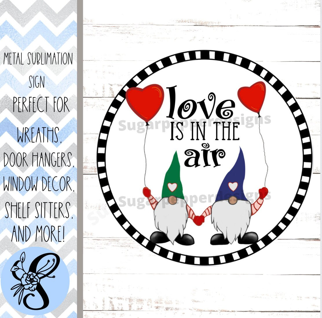 Wreath Sign, Round Wreath Sign, Valentine’s Day Wreath Sign, Hearts Wreath Sign, Sugar Pepper Designs, Sign For Wreath