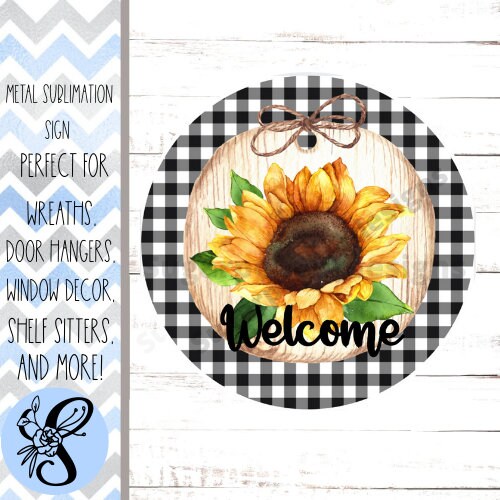 Wreath Sign, Sunflower Wreath Sign, Everyday Wreath Sign, Sugar Pepper Designs, Sign For Wreath, Door Decor