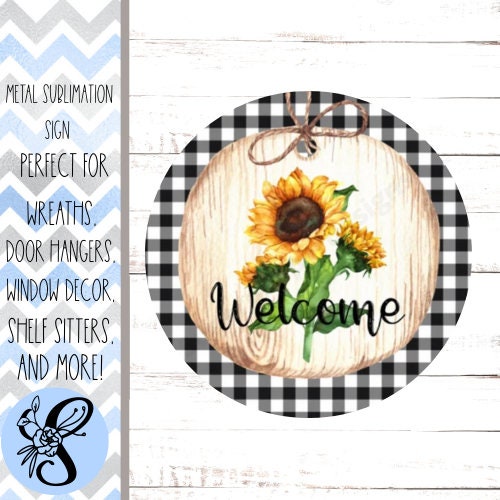 Wreath Sign, Sunflower Wreath Sign, Everyday Wreath Sign, Sugar Pepper Designs, Sign For Wreath, Door Decor