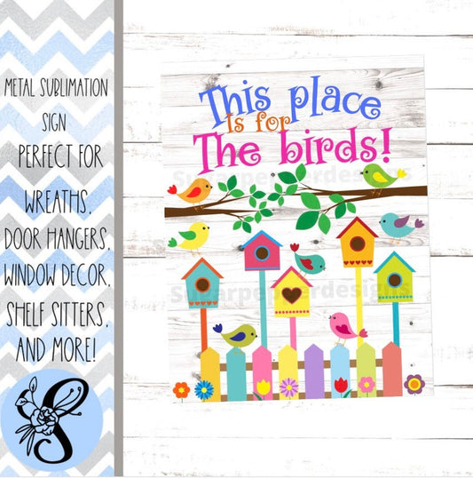 Wreath Sign, Spring Wreath Sign, Birdhouse Wreath Sign, Sugar Pepper Designs, Sign For Wreath, Door Decor