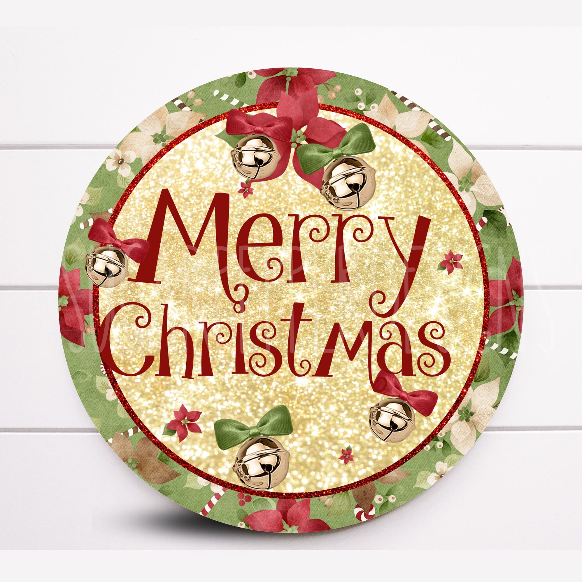 Wreath Sign, Merry Christmas Wreath Sign, Traditional Christmas Wreath Sign, Sugar Pepper Designs, Sign For Wreath, Door Décor