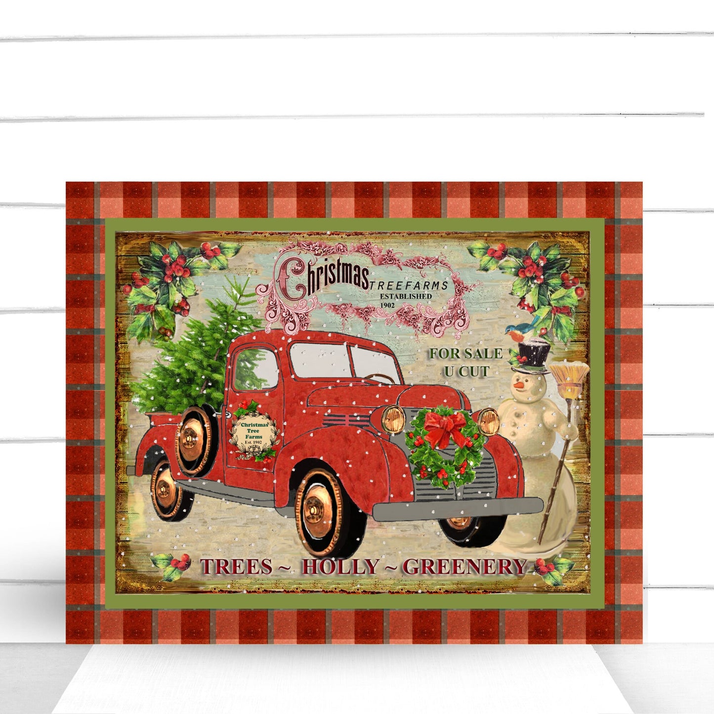 Wreath Sign, Christmas Truck Wreath Sign, Sugar Pepper Designs, Sign For Wreath, Door Decor