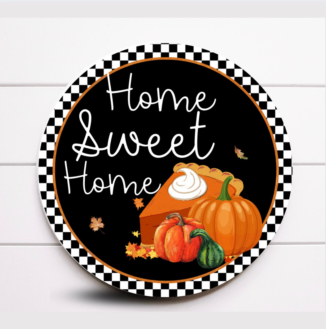 Wreath Sign, Home Sweet Home Fall Pumpkin Pie Wreath Sign, Fall Wreath Sign, Sugar Pepper Designs, Sign For Wreath