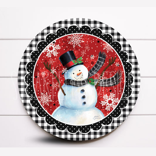 Wreath Sign, Snowman Wreath Sign, Christmas Wreath Sign, Sugar Pepper Designs. Sign For Wreath