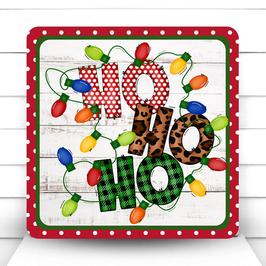 Wreath Sign, Ho Ho Ho Sign, Christmas Sign, Sugar Pepper Designs, Sign For Wreath