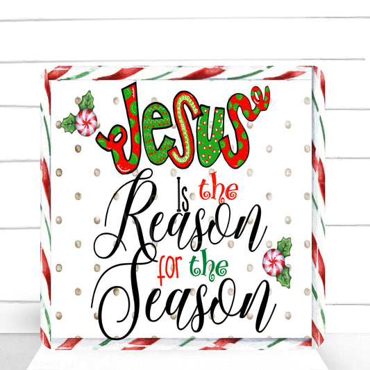 Wreath Sign, Jesus is the Reason for the Season Wreath Sign, Christmas Wreath Sign, Christmas Supplies, Craft Supplies, Sign For Wreath