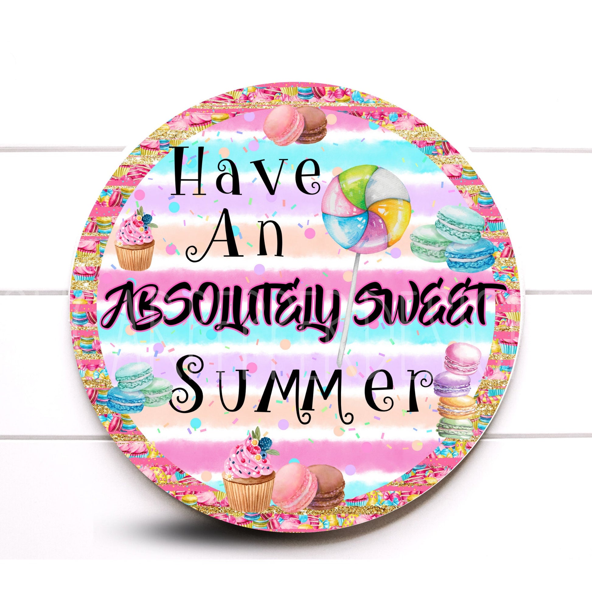 Wreath Sign, Sweet Summer Ice Cream Wreath Sign, Summer Ice Cream Wreath Sign, Sugar Pepper Designs, Sign For Wreath, Door Decor