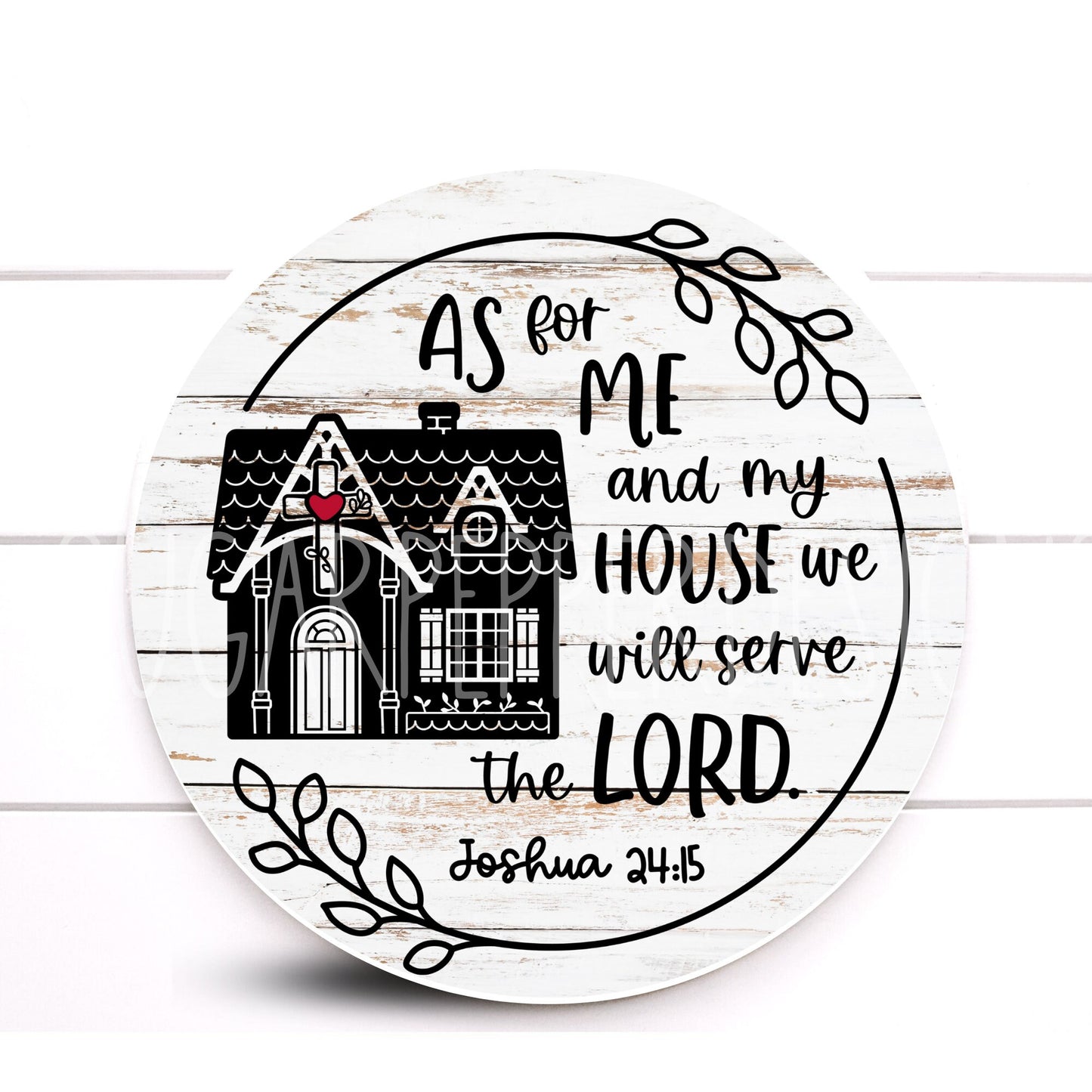 Bible Verse Sign, Scripture Wall Art, Christian Wall Art, Farmhouse Sign, As For Me and My House We Will Serve The Lord, Christian Wall Sign