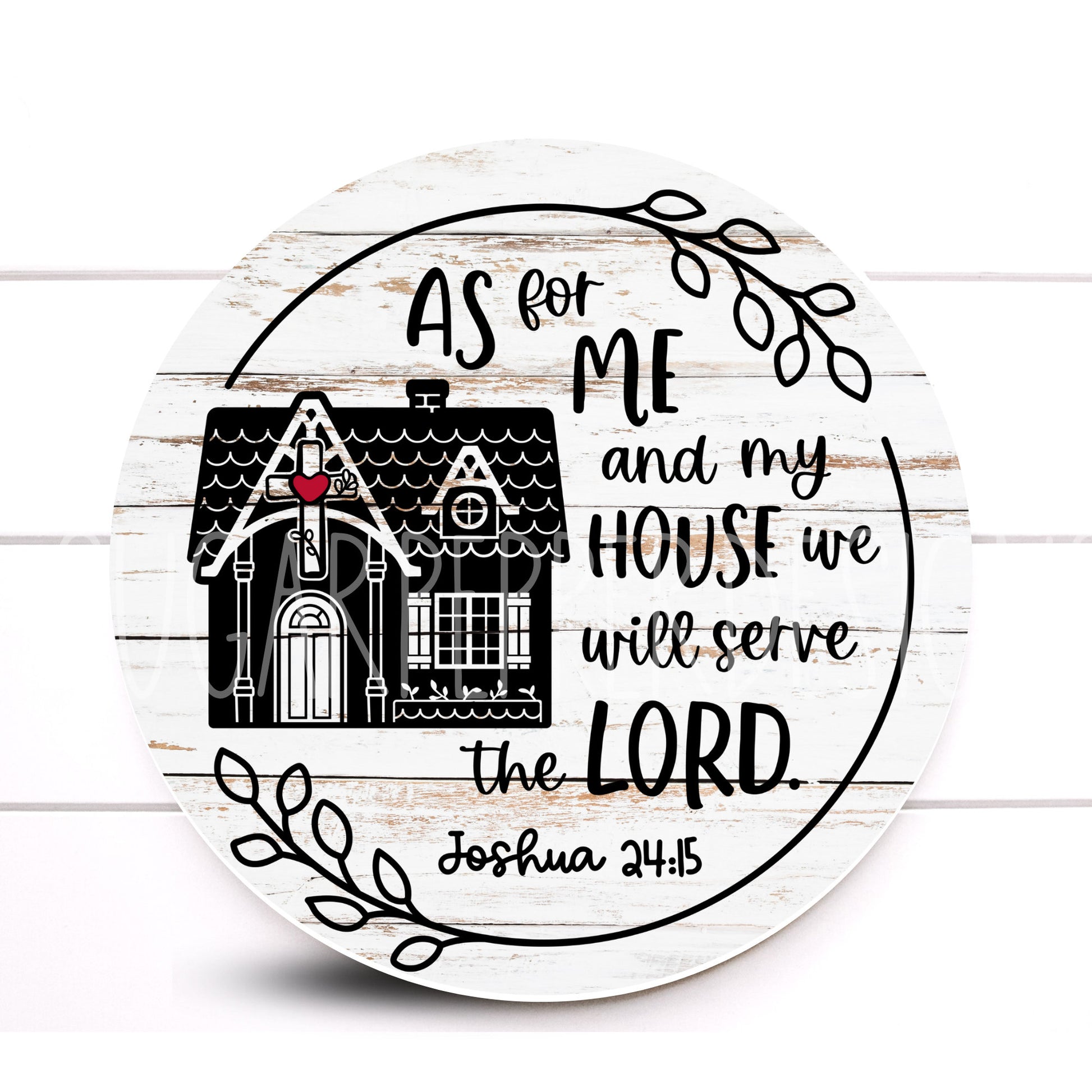 Bible Verse Sign, Scripture Wall Art, Christian Wall Art, Farmhouse Sign, As For Me and My House We Will Serve The Lord, Christian Wall Sign