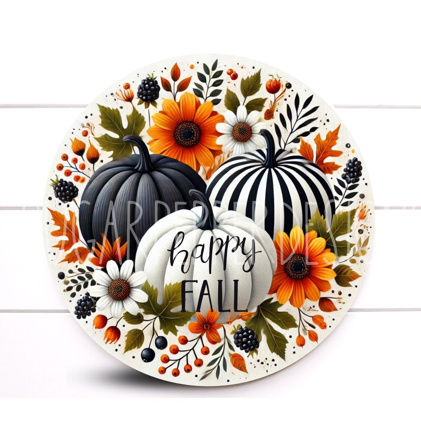 Wreath Sign, Happy Fall Pumpkin Wreath Sign, Fall Wreath Sign, Pumpkin Wreath Sign, Sugar Pepper Designs, Sign For Wreath