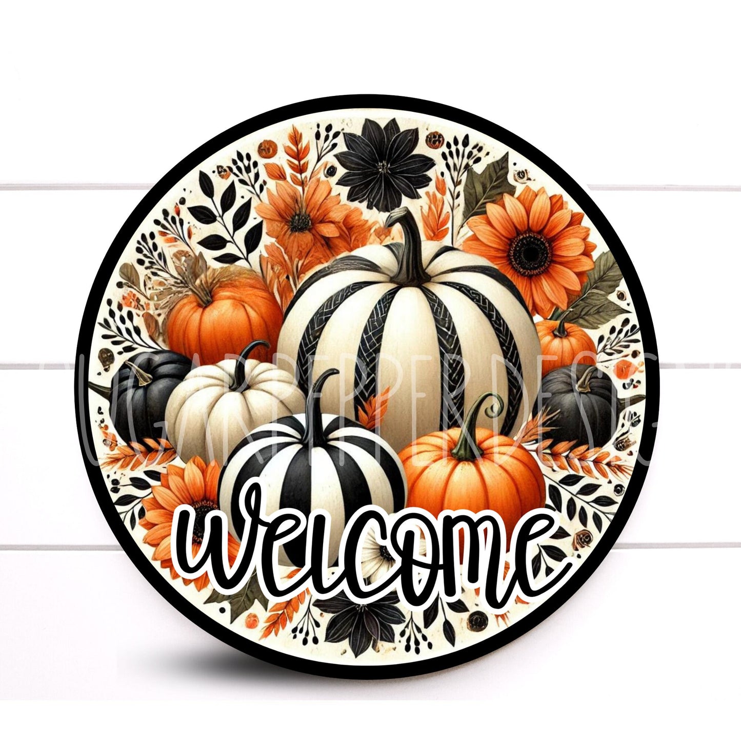 Wreath Sign, Welcome Fall Pumpkin Wreath Sign, Fall Wreath Sign, Pumpkin Wreath Sign, Sugar Pepper Designs, Sign For Wreath