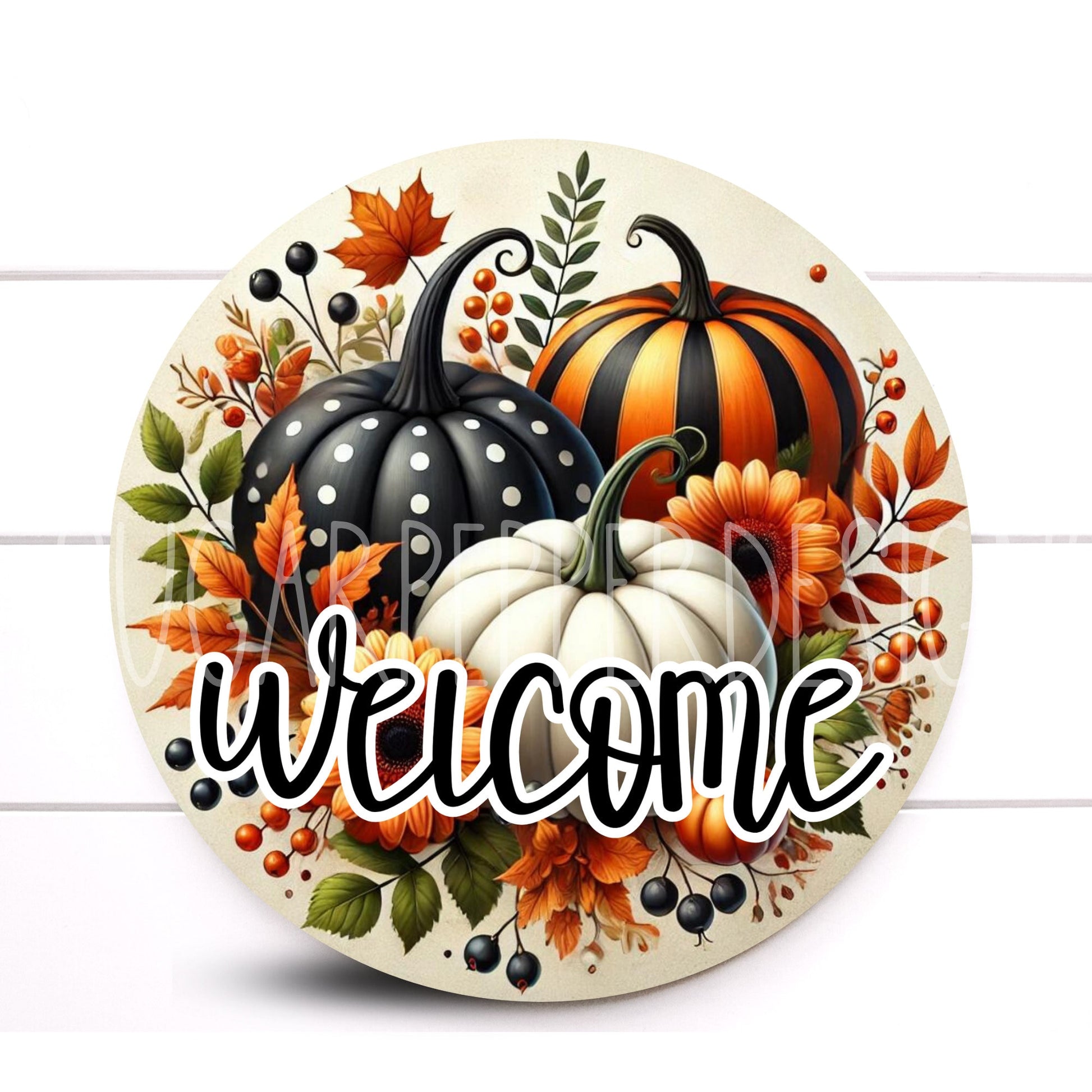 Wreath Sign, Welcome Fall Pumpkin Wreath Sign, Fall Wreath Sign, Pumpkin Wreath Sign, Sugar Pepper Designs, Sign For Wreath