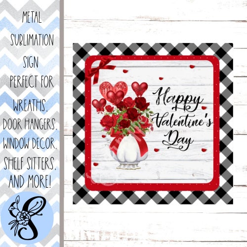 Wreath Sign, Valentine’s Day Wreath Sign, Sugar Pepper Designs, Sign For Wreath, Door Decor, Valentine’s Wreath Attachments