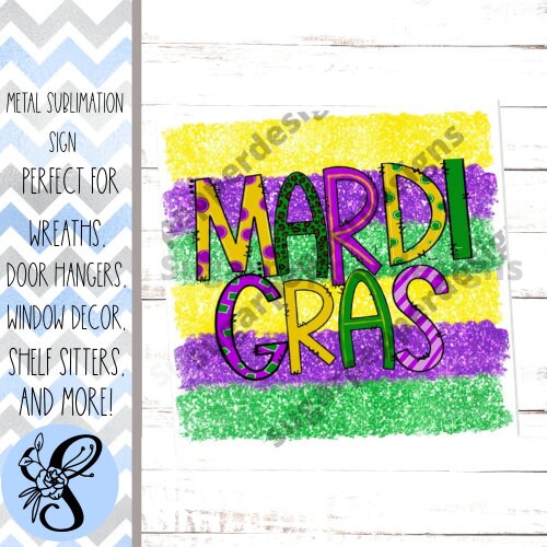 Wreath Sign, Mardi Gras Wreath Sign, Mardi Gras Supplies, Sugar Pepper Designs, Sign For Wreath, Door Decor