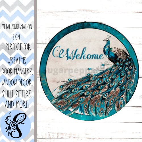 Wreath Sign, Wreath Sign, Peacock Sign, Sugar Pepper Designs, Sign For Wreath, Door Decor