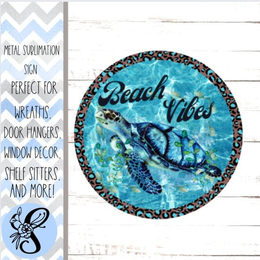 Wreath Sign, Sea Turtle Wreath Sign, Sea Turtle Wreath Sign, Sugar Pepper Design Door Decor Sign For Wreath