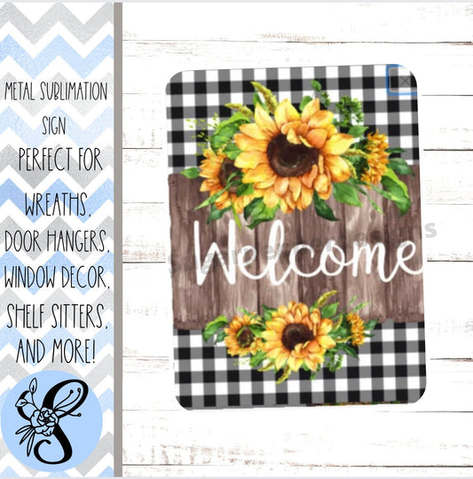 Wreath Sign, Sunflower Wreath Sign, Everyday Wreath Sign, Sugar Pepper Designs, Sign For Wreath, Door Decor