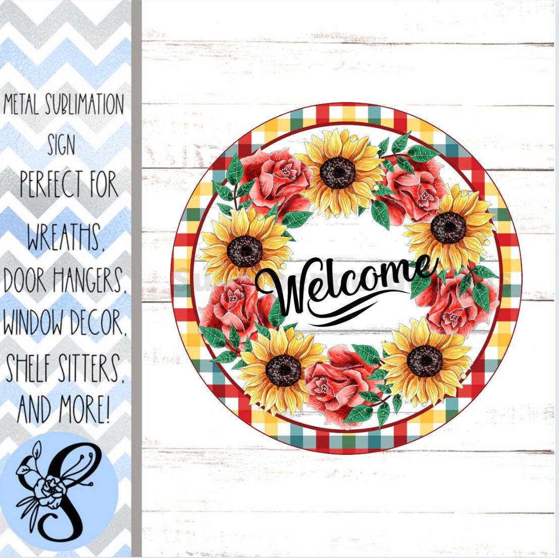 Wreath Sign, Wreath Sign, Welcome Wreath Sign, Sugar Pepper Designs, Sign For Wreath, Door Decor