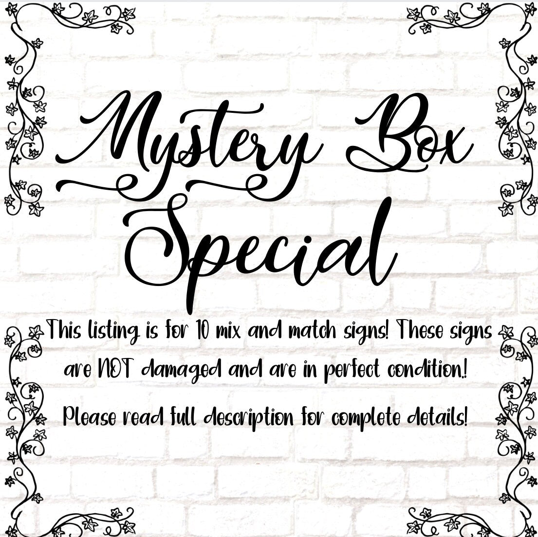 Mystery Box Sale! Wreath Sign Destash, Signs For Wreaths, Sugar Pepper Designs