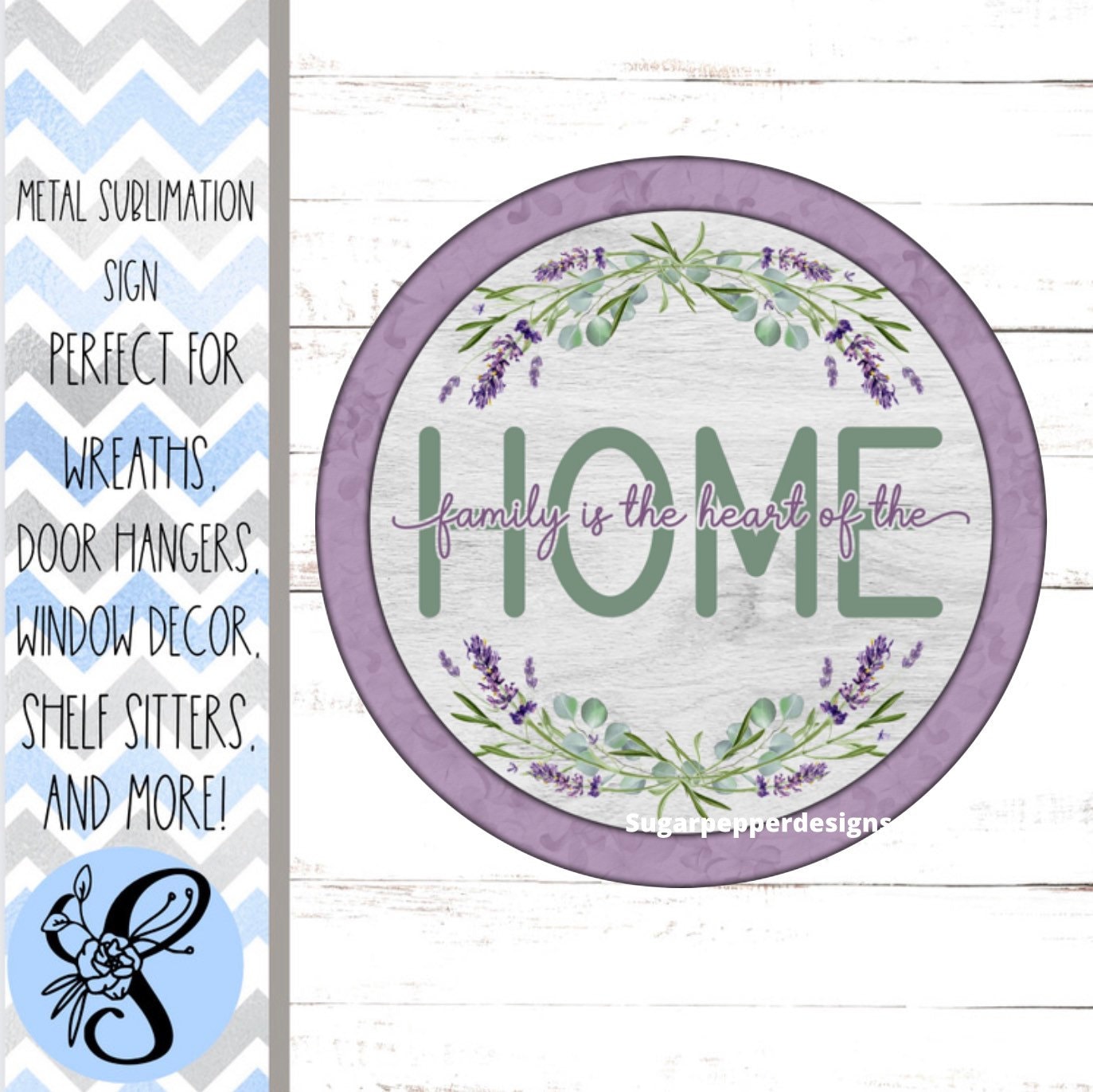 Wreath Sign, Bless This Home Wreath Sign, Round Wreath Sign, Sugar Pepper Designs, Sign For Wreath, Door Decor