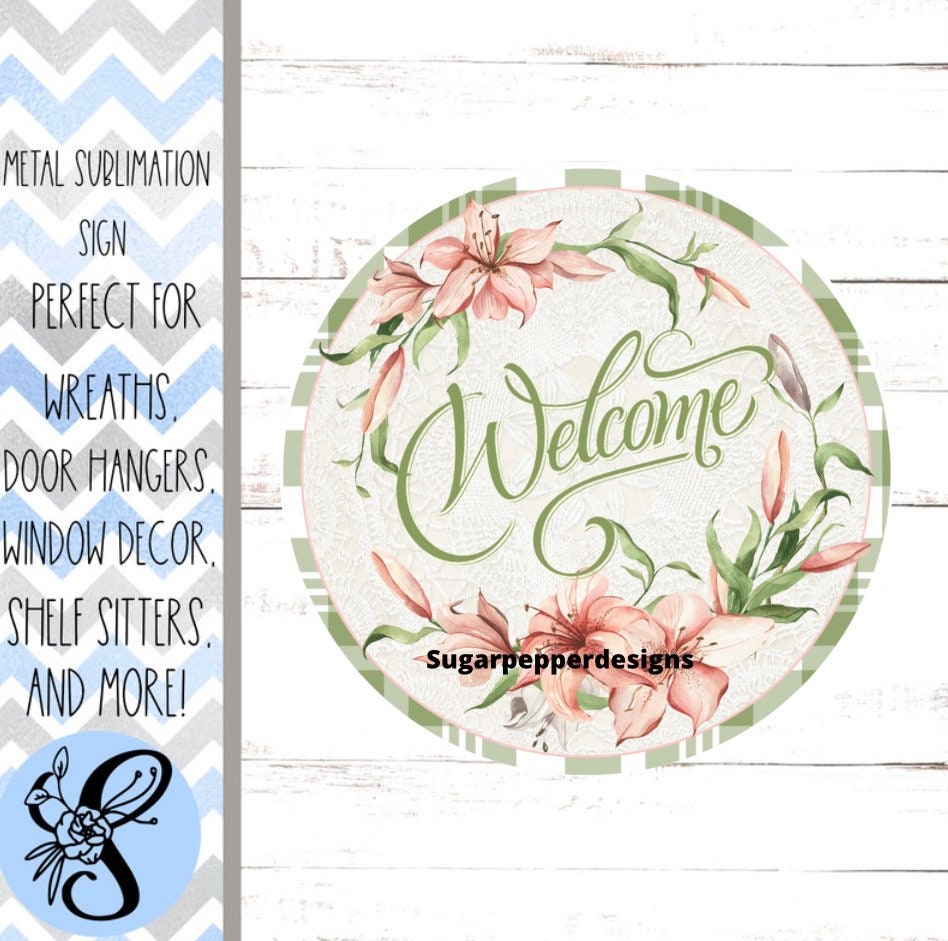 Wreath Sign, Wreath Sign, Welcome Wreath Sign, Floral Everyday Wreath Sign, Sugar Pepper Designs, Sign For Wreath, Door Decor