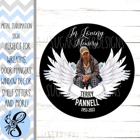 Personalized In Loving Memory Sign, Memoriam Christmas Ornament, Personalized Wreath Sign, Sugar Pepper Designs, Sign For Wreath