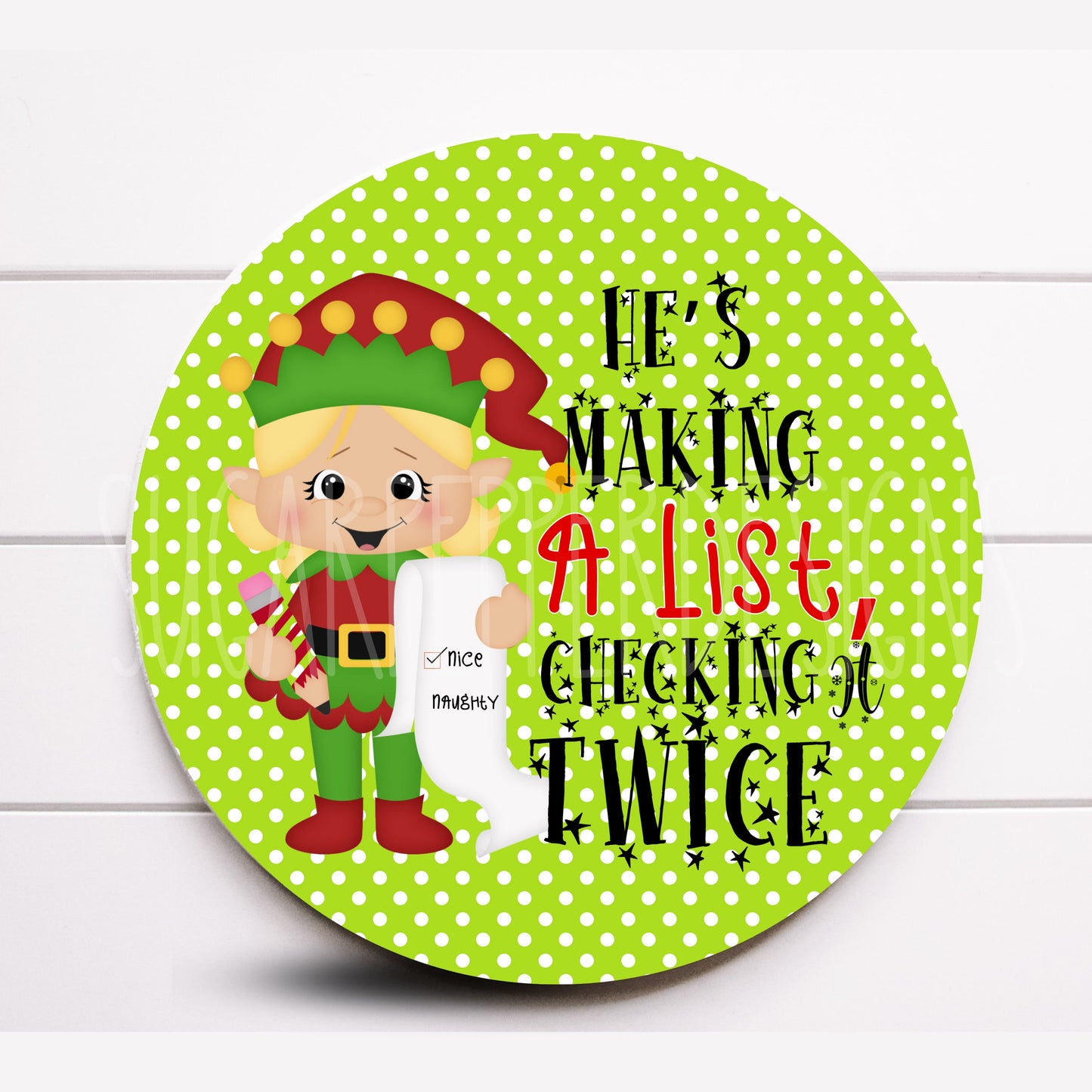 Wreath Sign, Elf Wreath Sign, Christmas Wreath Sign, Sugar Pepper Designs, Sign For Wreath, Christmas Supplies