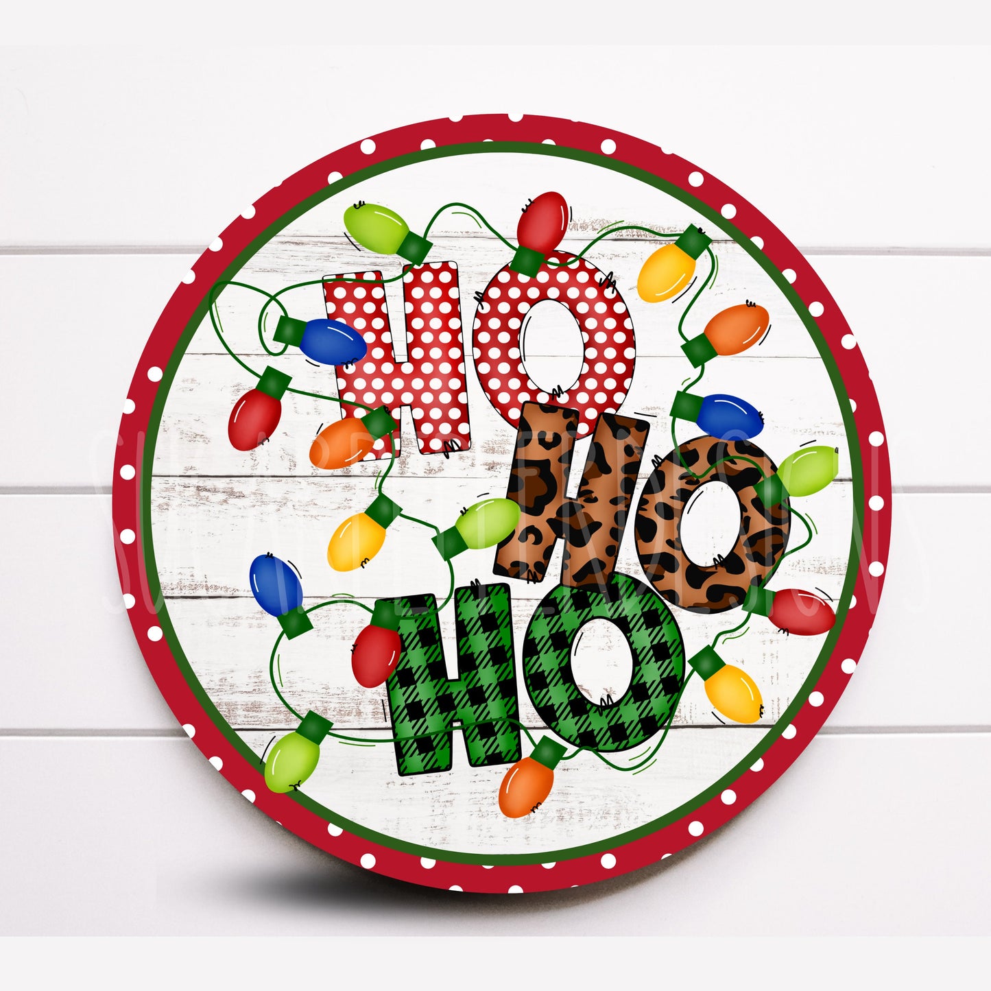 Hohoho Wreath Sign, Christmas Sign, Sugar Pepper Designs, Sign For Wreath, Choose Your Size