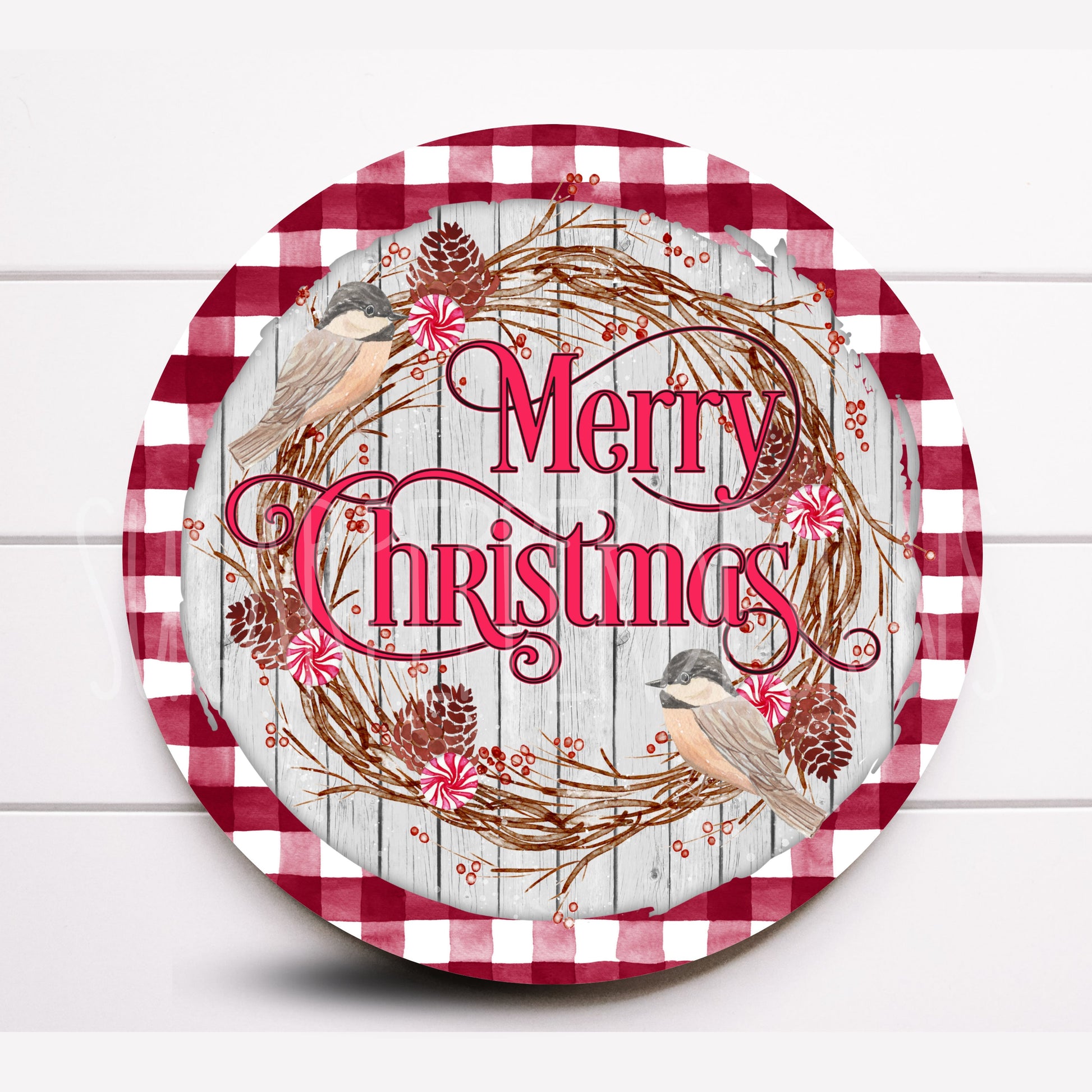 Wreath Sign, Merry Christmas Wreath Sign, Country Christmas Wreath Sign, Sign For Wreath, Sugar Pepper Designs, Deco Mesh Wreath Sign