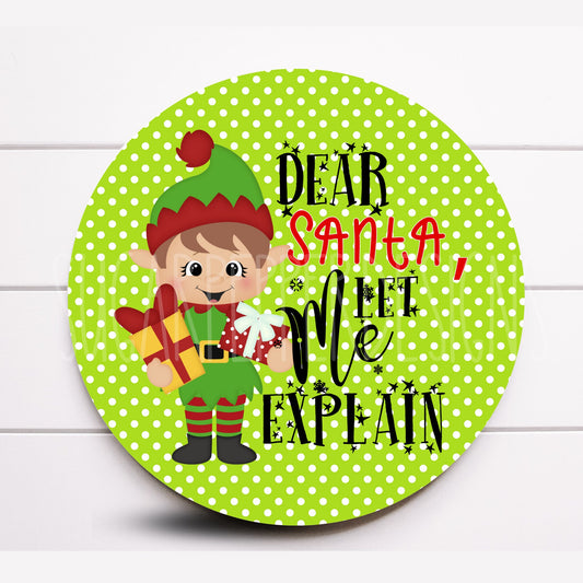 Wreath Sign, Elf Wreath Sign, Christmas Wreath Sign, Sugar Pepper Designs, Sign For Wreath, Christmas Supplies