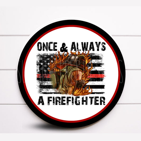 Firefighter Wreath Sign, Firefighter Sign For Wreath, Fireman Signs for Wreath, Sugar Pepper Designs, Sign For Wreath