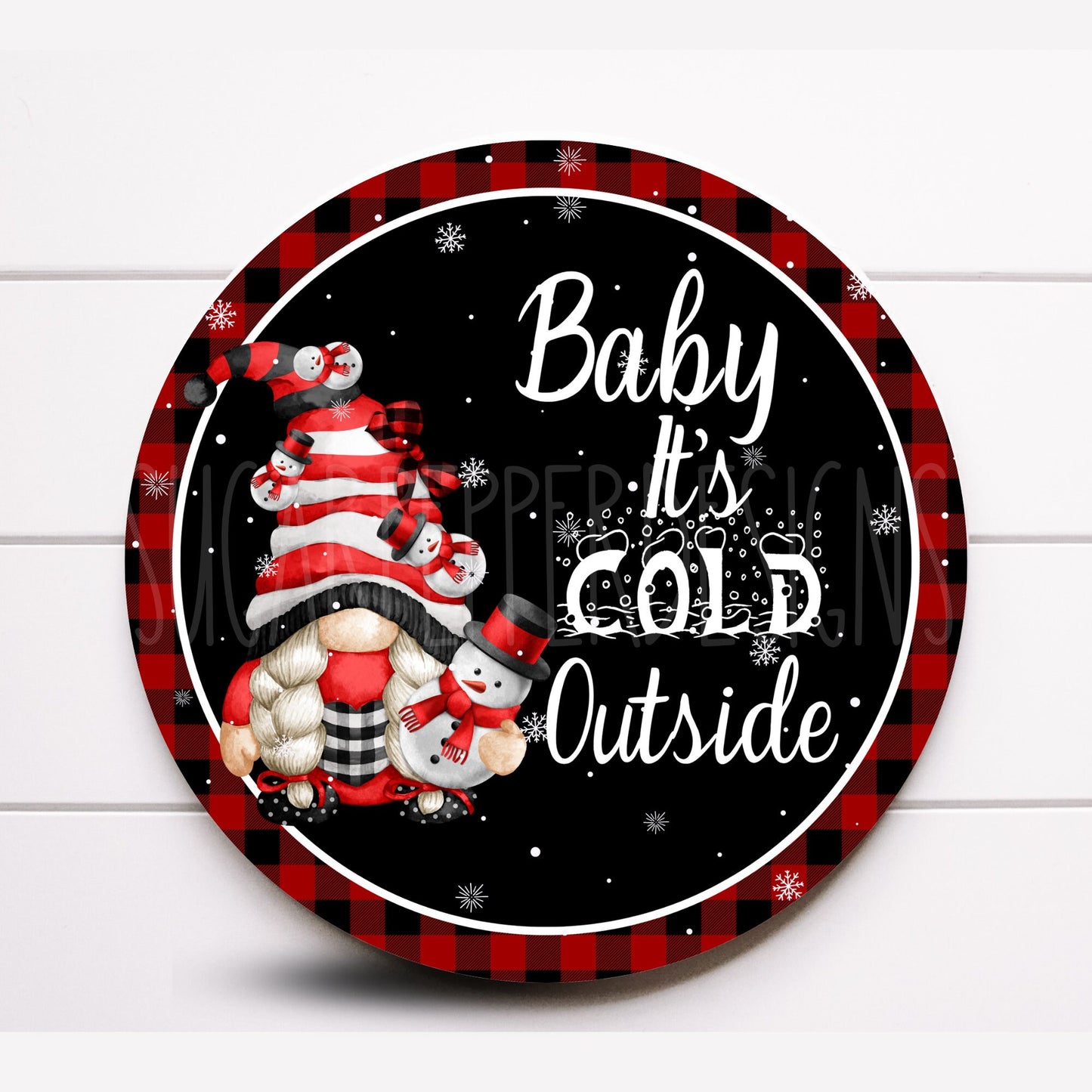 Wreath Sign, Baby it’s Cold Outside Wreath Sign, Polar Bear Wreath Sign, Winter Wreath Sign, Sign For Wreath, Sugar Pepper Designs