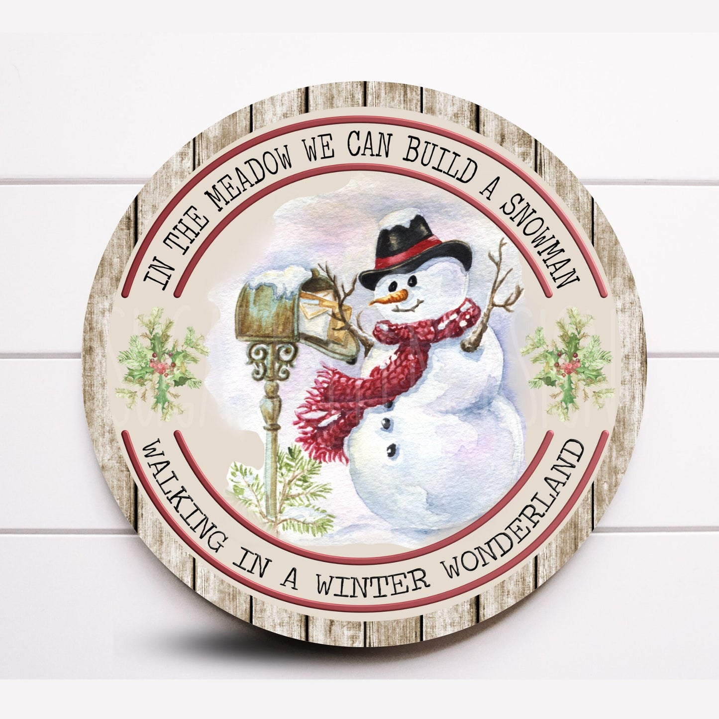 Wreath Sign, Winter Snowman Wreath Sign, Sugar Pepper Designs, Sign For Wreath