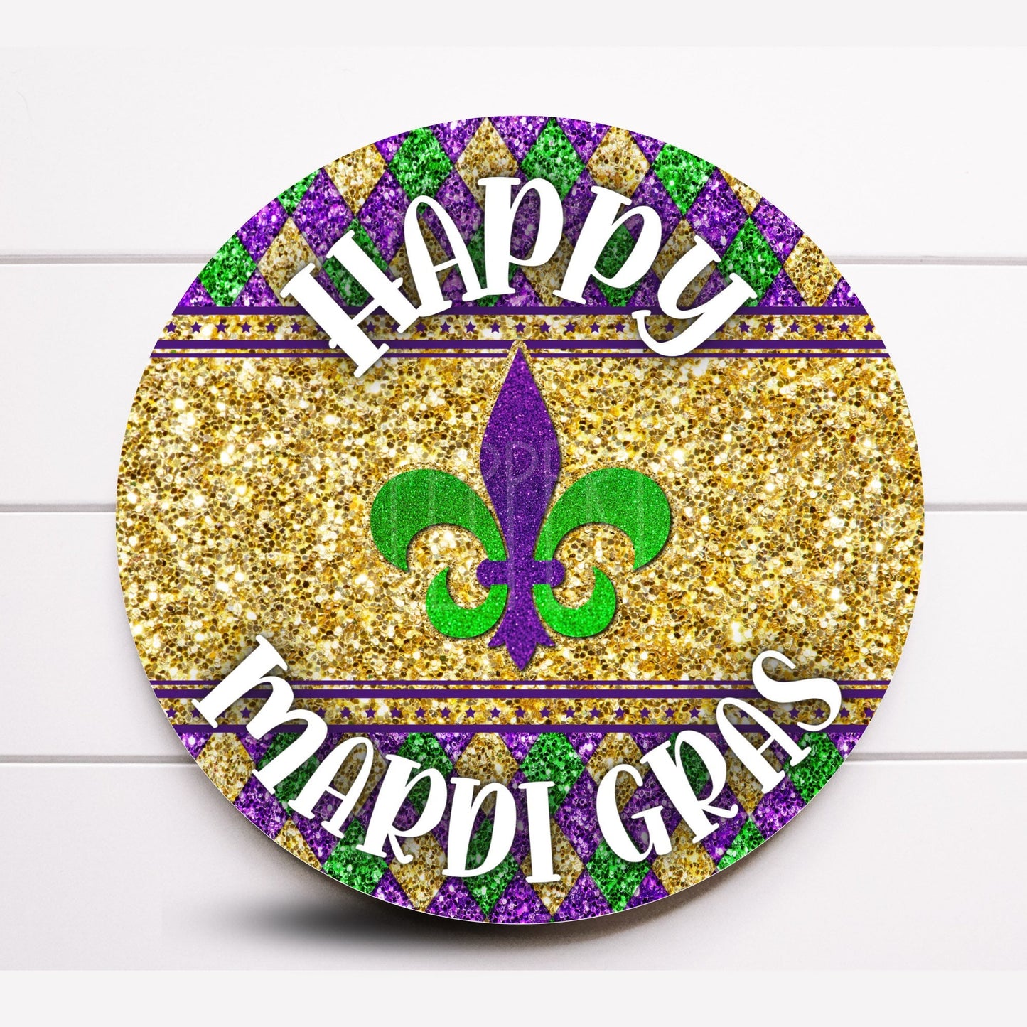 Wreath Sign, Mardi Gras Wreath Sign, Round Wreath Sign, Sugar Pepper Designs, Sign For Wreath, Door Decor