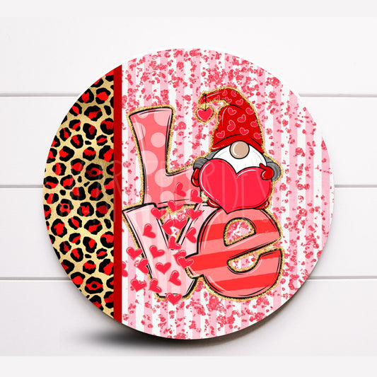 Round Wreath Sign, Valentine’s Day Wreath Sign, Love Valentine’s Wreath Sign, Sugar Pepper Designs, Sign For Wreath, Wreath Attachments