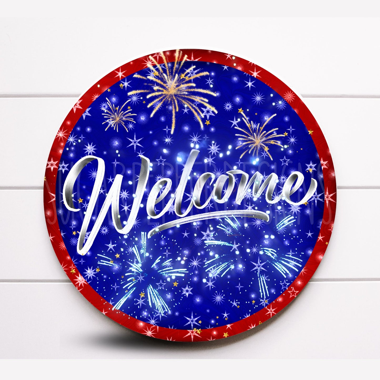 Wreath Sign, Patriotic Wreath Sign, Americana Wreath Sign, Door Decor, Sugar Pepper Designs, Sign For Wreaths