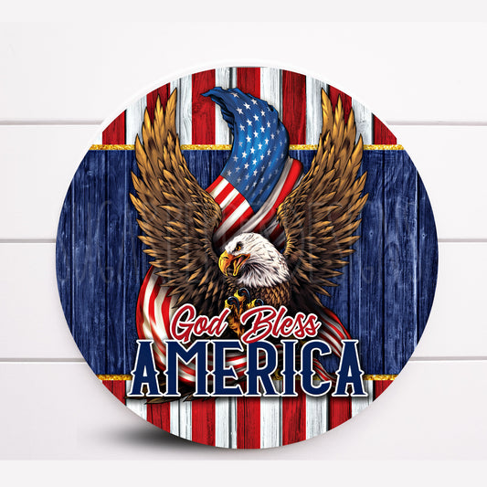 Wreath Sign, Eagle Wreath Sign, Americana Wreath Sign, Door Decor, Sugar Pepper Designs, Sign For Wreaths, Patriotic Sign